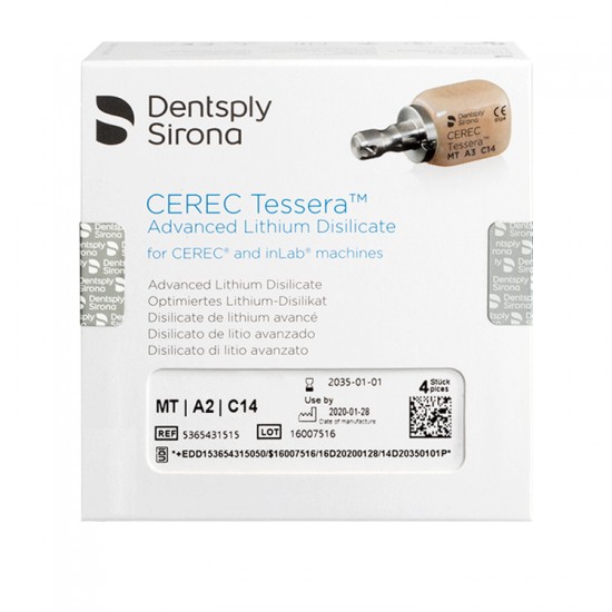 Cerec Tessera CAD/CAM Blocks MT A2 C14