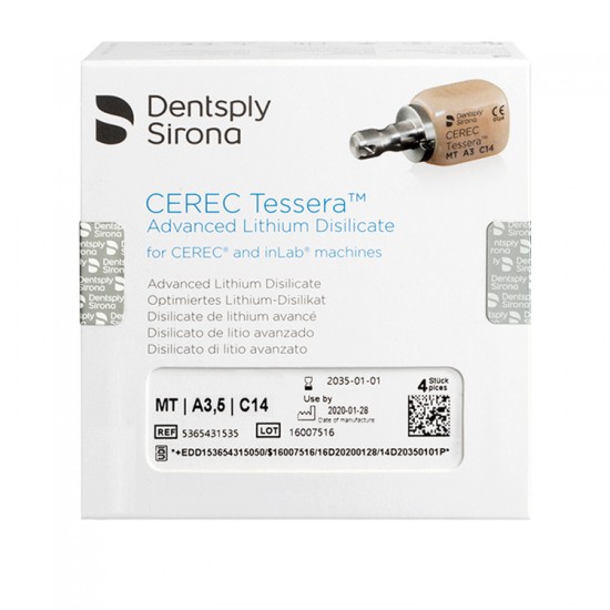 Cerec Tessera CAD/CAM Blocks MT A3.5 C14